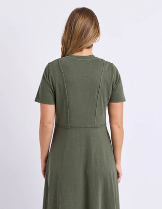 FOXWOOD - EVA MIDI DRESS - Khaki