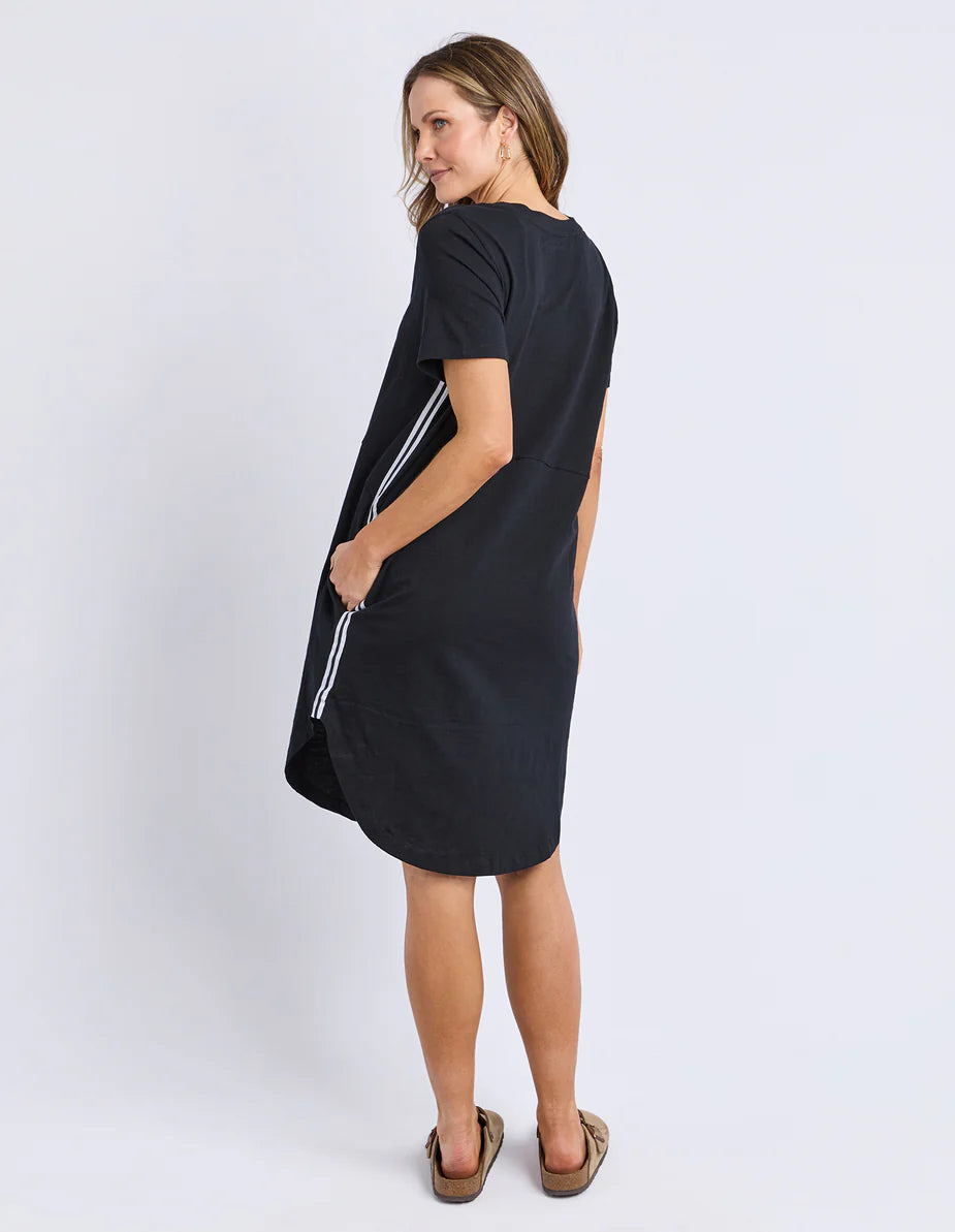 FOXWOOD BAY TAPE DRESS - Black