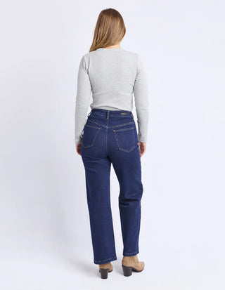 FOXWOOD - SCOOP RIB TOP - Grey Marle