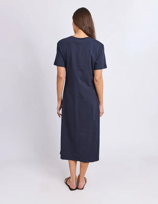 FOXWOOD - TIED DRESS - Navy
