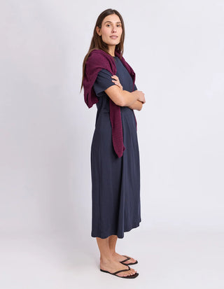 FOXWOOD - TIED DRESS - Navy