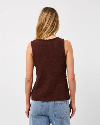 SILENT THEORY - BELLE KNIT VEST - Brown