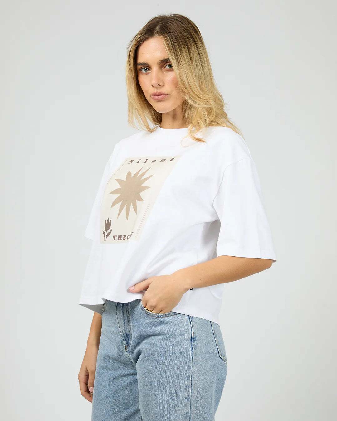 SILENT THEORY POSTER TEE - White