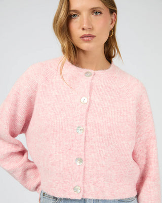 SILENT THEORY - DARBY KNIT CARDIGAN - Pink