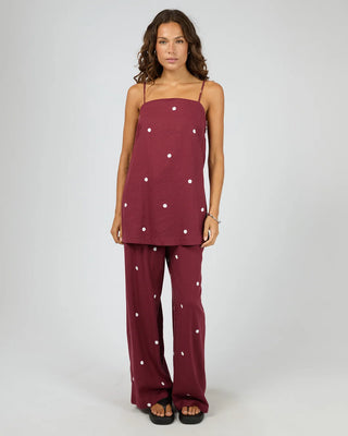SILENT THEORY - BORDEAUX TUNI TOP - Cherry