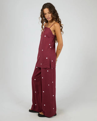 SILENT THEORY - BORDEAUX TUNI TOP - Cherry