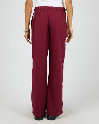 SILENT THEORY - MAYFAIR TRIM PANT - Cherry