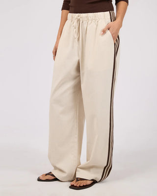 SILENT THEORY - SLOANE TRIM PANT - Natural