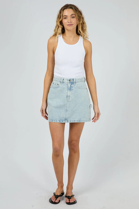 SILENT THEORY CARGO SKIRT - BLEACH