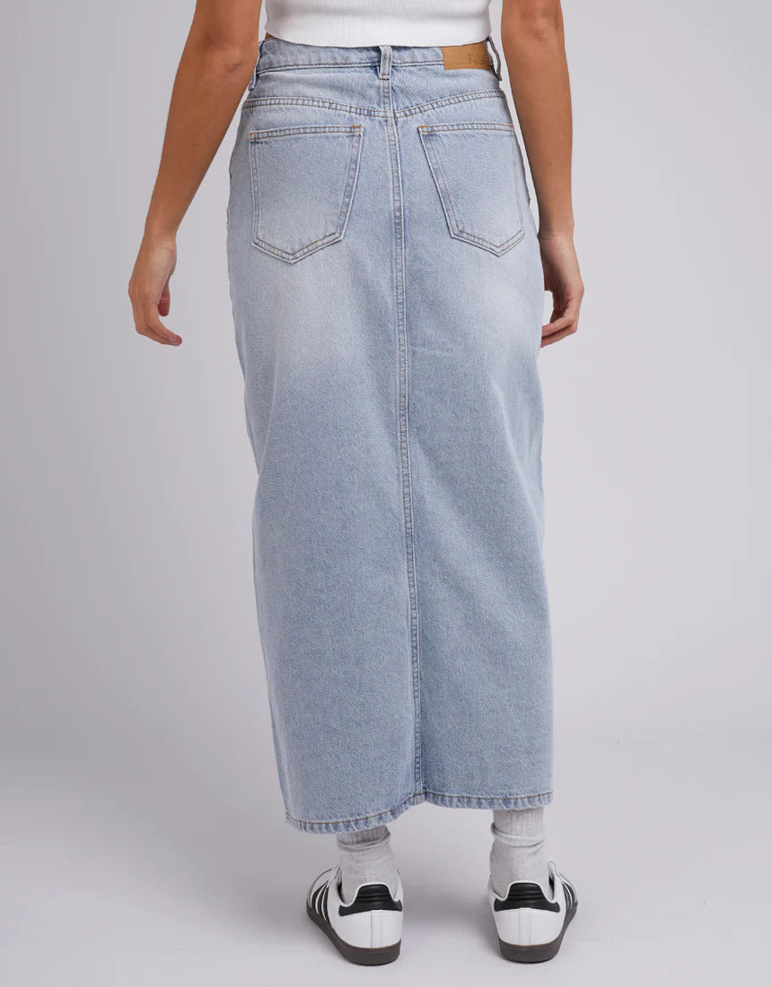 SILENT THEORY EVA MAXI SKIRT - Light Blue