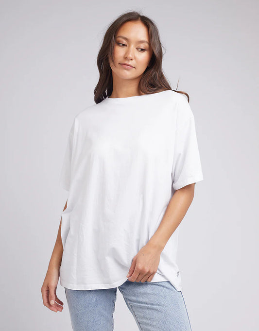 SILENT THEORY BASIC OVERSIZED TEE - WHITE