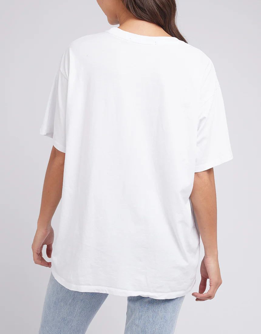 SILENT THEORY BASIC OVERSIZED TEE - WHITE
