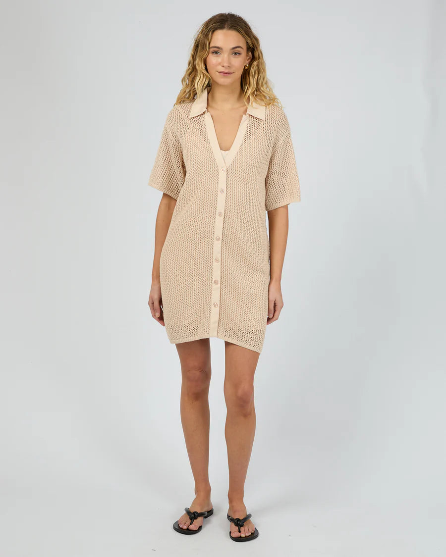SILENT THEORY Sadie Shirt Dress - Natural