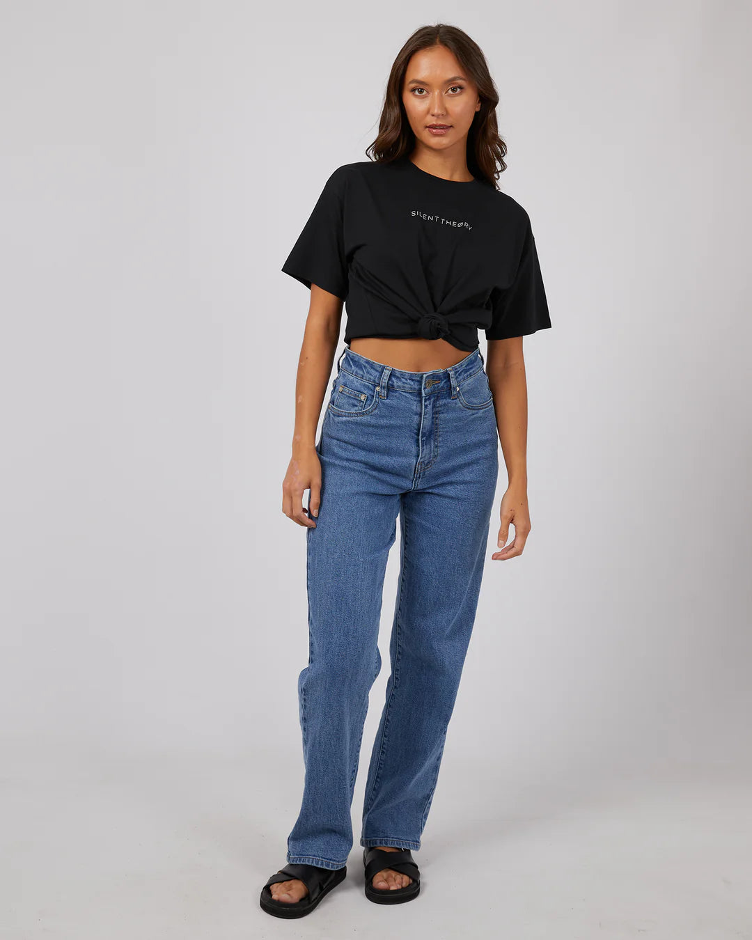 SILENT THEORY LOGO TEE - Washed Black