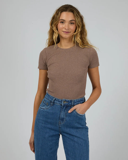 SILENT THEORY BELLA TEE - Brown