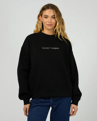 SILENT THEORY LOGO CREW - BLACK