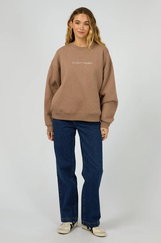 SILENT THEORY LOGO CREW - Brown