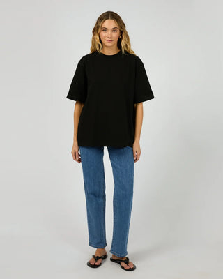 SILENT THEORY - CORE OVERSIZED TEE - Black