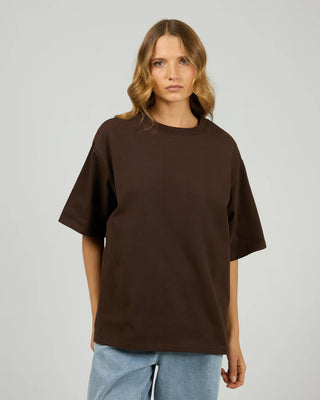 SILENT THEORY - CORE OVERSIZED TEE - Chocolate