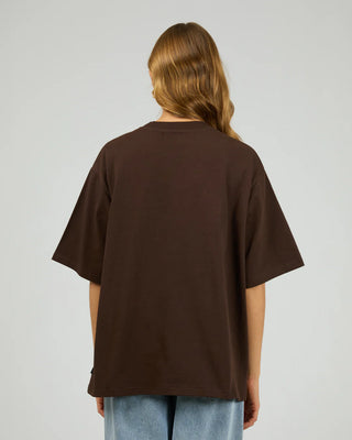 SILENT THEORY - CORE OVERSIZED TEE - Chocolate