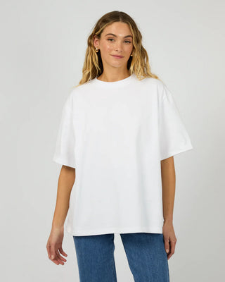 SILENT THEORY - CORE OVERSIZED TEE - White
