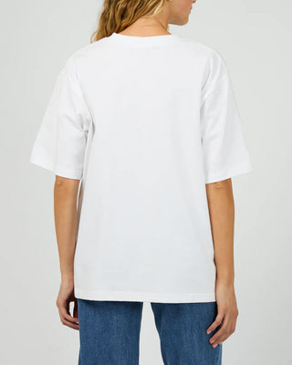 SILENT THEORY - CORE OVERSIZED TEE - White