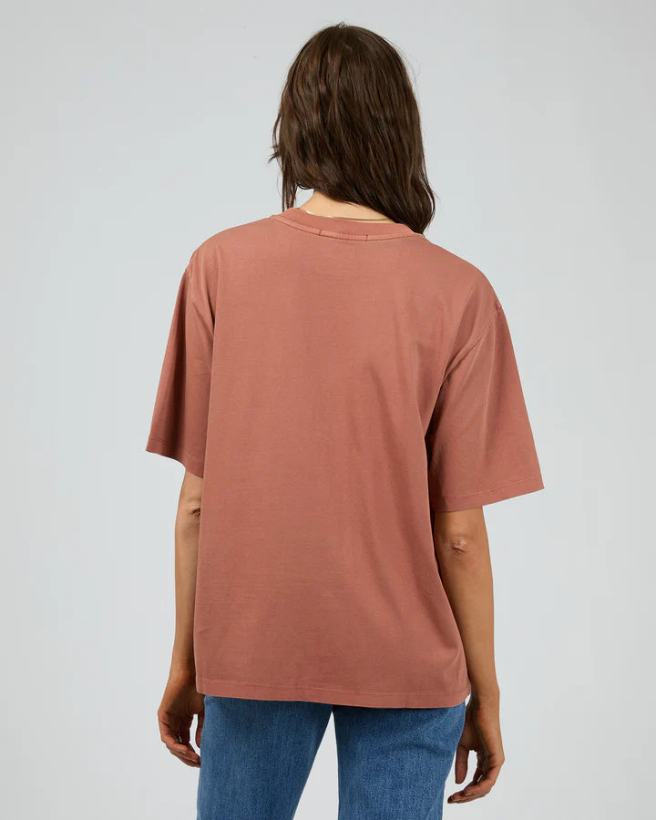 SILENT THEORY BASIC OVERSIZED TEE - CLAY