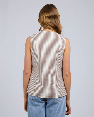 SILENT THEORY SUNDAY TIE TOP - Chocolate