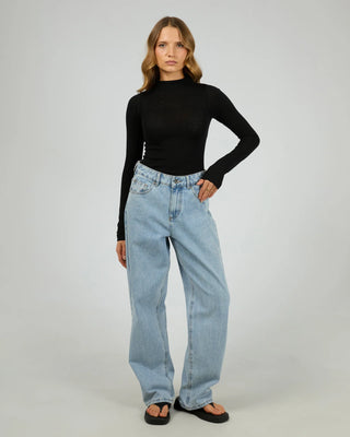 SILENT THEORY PRIYA LAYERING TOP - Black