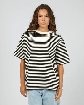 SILENT THEORY - STRIPE TEE - Black