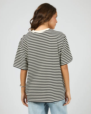 SILENT THEORY - STRIPE TEE - Black