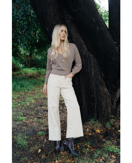 HUMIDITY MIKA WRAP TOP - Mocha