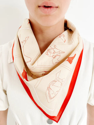 FAR MER BY WHITNEY  COTTON BANDANA - VINTAGE BOOT