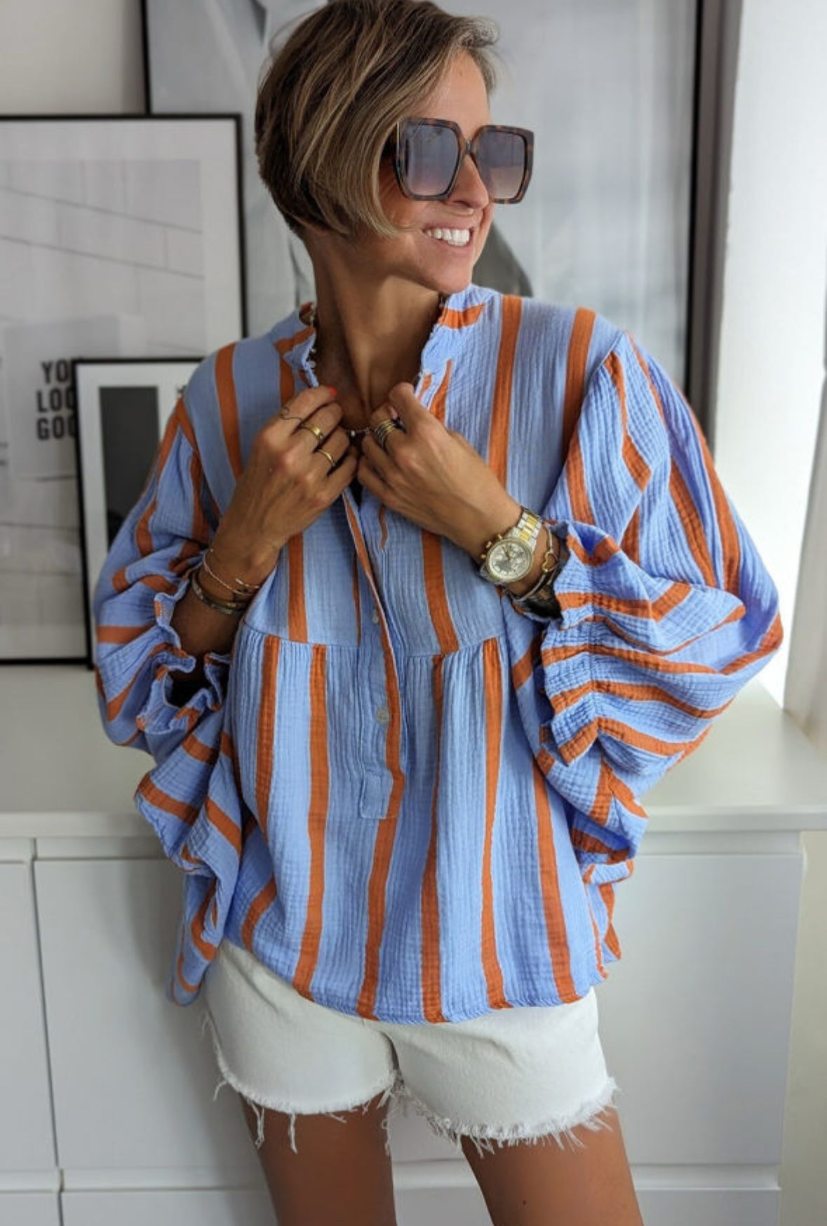 PRICKLE & POLLY - Candy Top - blue