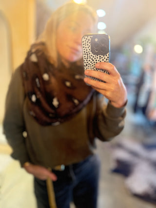 ANTLER - Golden Prowl Scarf | Chocolate