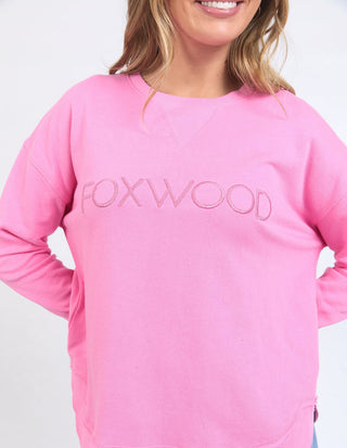 FOXWOOD SIMPLIFIED METALLIC CREW BUBBLEGUM