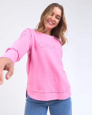 FOXWOOD SIMPLIFIED METALLIC CREW BUBBLEGUM