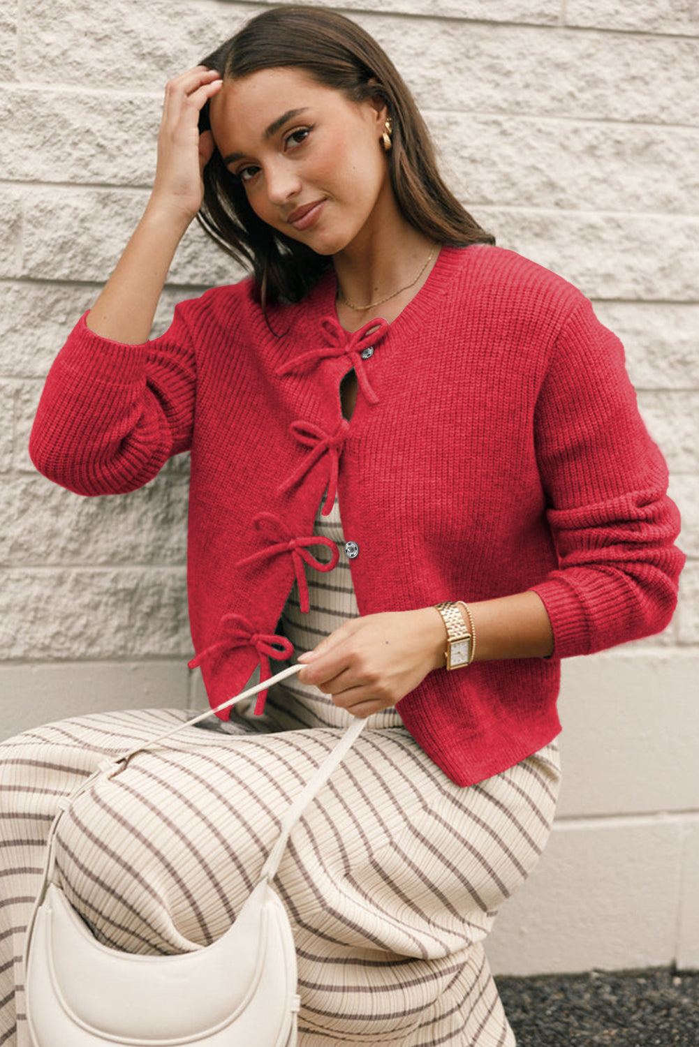 PRICKLE & POLLY - Bow Cardi