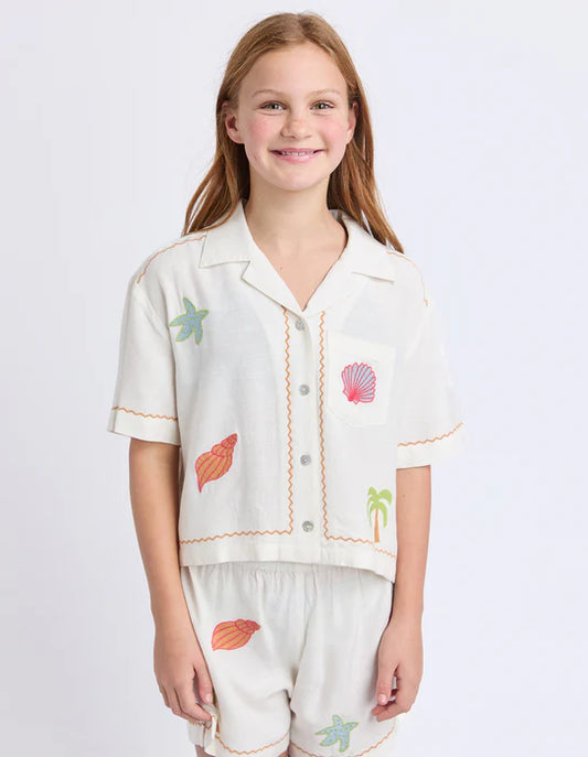 EVE GIRL SUNRAYS SHIRT - Vintage White