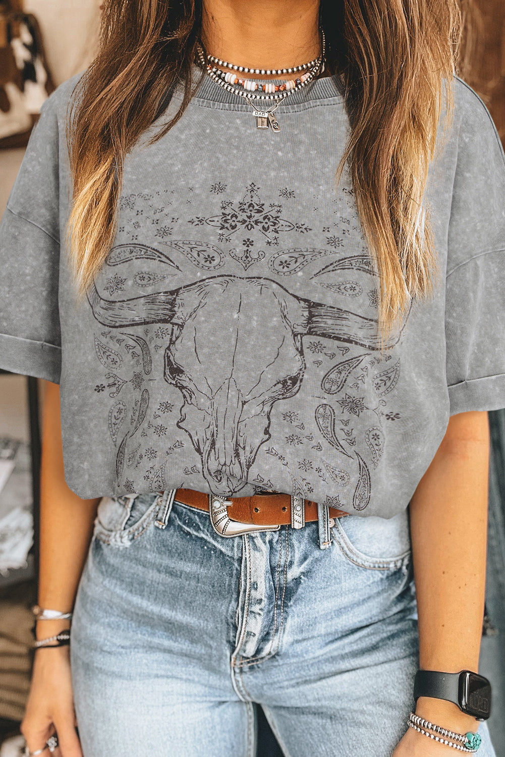 PRICKLE & POLLY - Western Steer Head Tee
