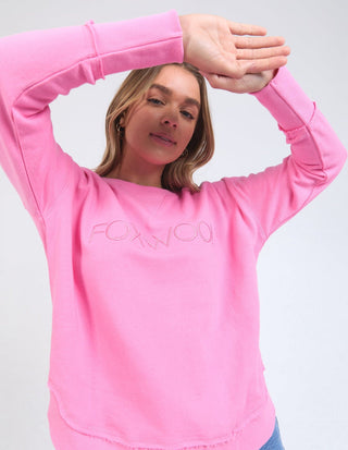 FOXWOOD SIMPLIFIED METALLIC CREW BUBBLEGUM