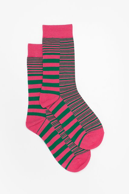 ANTLER SOCK - Pink Striped Sock