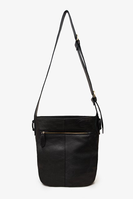 ANTLER BAG AMICI LEATHER - BLACK