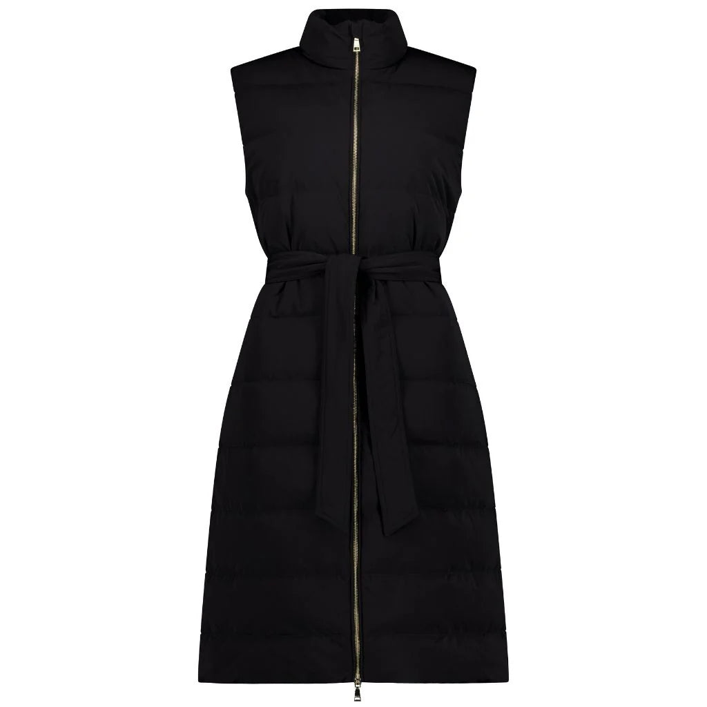 MOKE - Bella Women's 90/10 Down Maxi Vest - Black