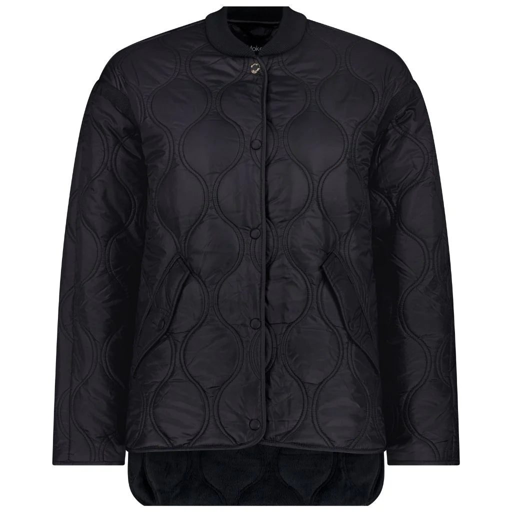 MOKE - Talei Women's Quilt Bomber - Black