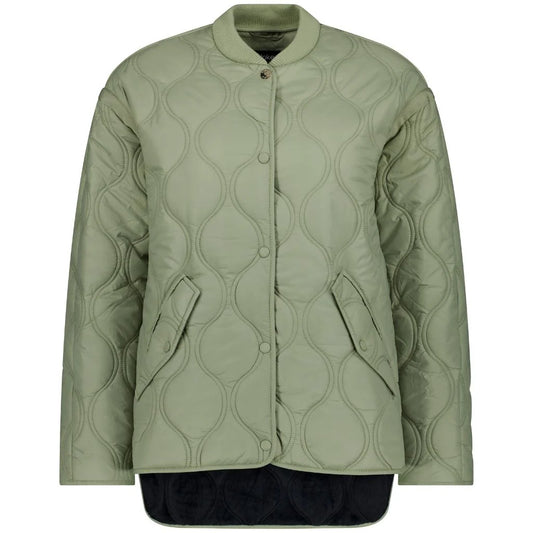 MOKE - Talei Women's Quilt Bomber - Green Tea
