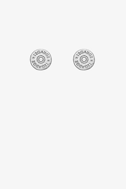 ANTLER EARRINGS - SHOTGUN SHELL END - Silver