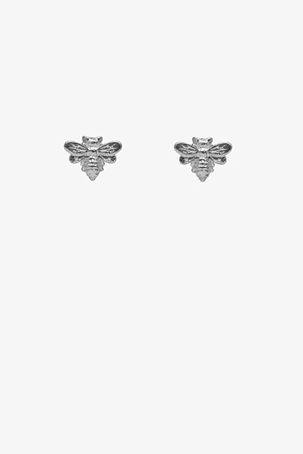 ANTLER EARRINGS  - MINI BEE - Silver