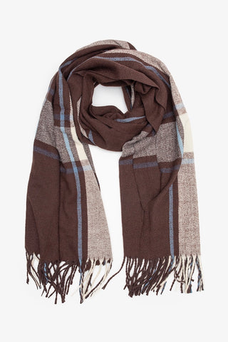 ANTLER - SCARF - COCOA CHECK
