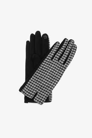 ANTLER  - GLOVES - HOUNDSTOOTH BLACK/WHITE